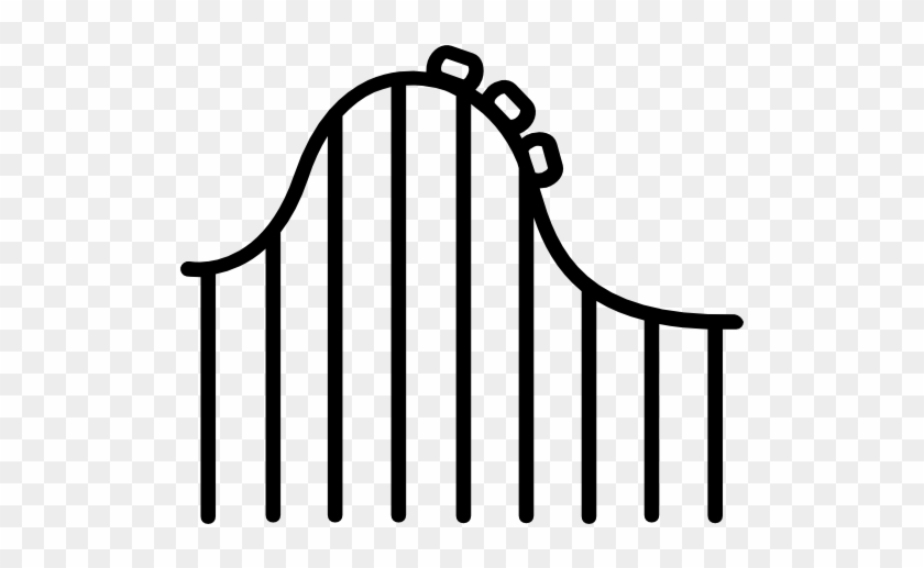 Roller Coaster Free Icon - Roller Coaster Icon #825229