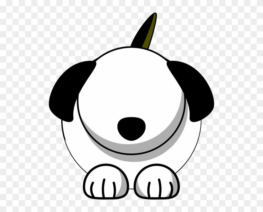 Clipart Dog Eyes White With No Clip Art At Clker Com - Cartoon Dog Without Eyes #825251