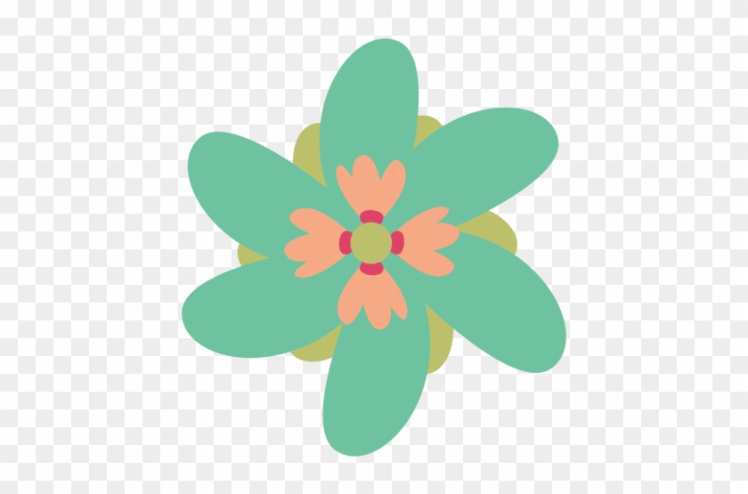 Flower Clip Art - Flor Verde Desenho Png #825261