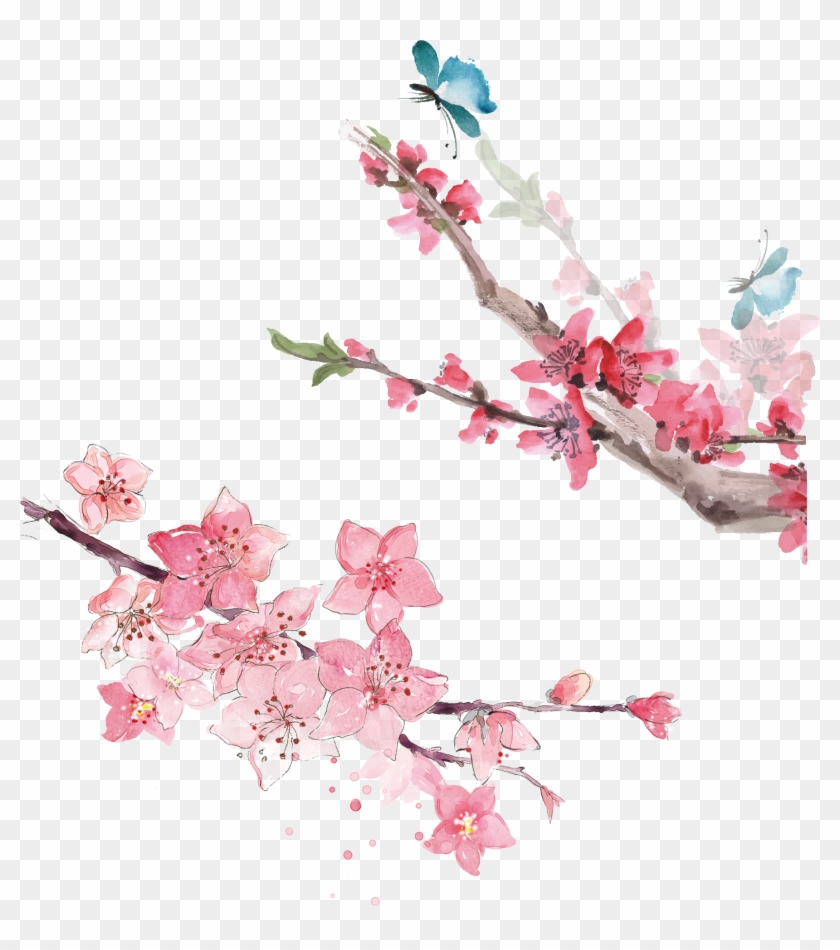 Watercolour Flowers Watercolor Painting - Yiuejiu Watercolor Feather Body Pillow Cover Decorative #825373