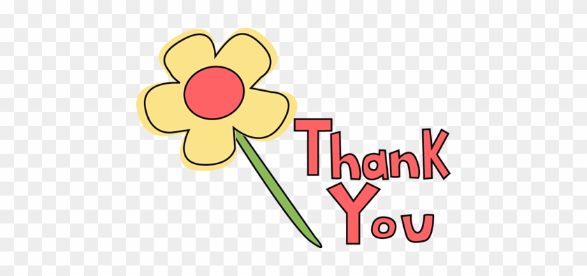 Thank You Flower - Thank You Cute Clipart #825484