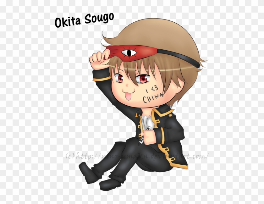 Chibi Okita Sougo By Hey Its Jess - Okita Sougo Chibi #825515