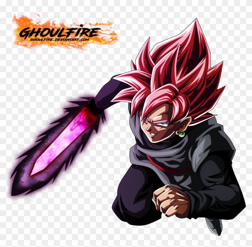 Black Goku Super Saiyan Rose By Ghoulfire - Lr Goku Black And Zamasu #825524