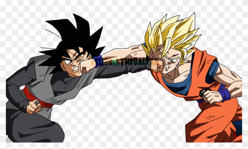 Super Saiyan 2 Goku Vs Goku Black By Brusselthesaiyan - Dragon Ball Super #825530