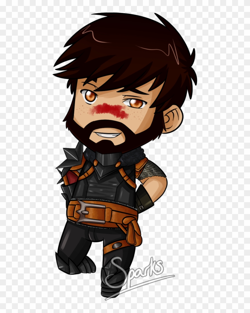 Male Mage Hawke Chibi By Sparksreactor - Cartoon #825613