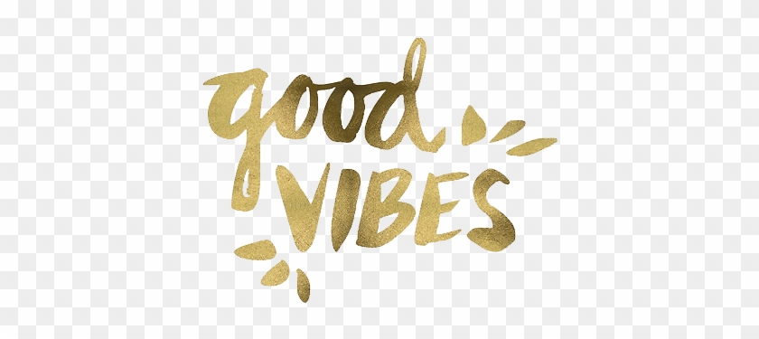 Good Vibes Only Small Throw Pillow Gold #825614