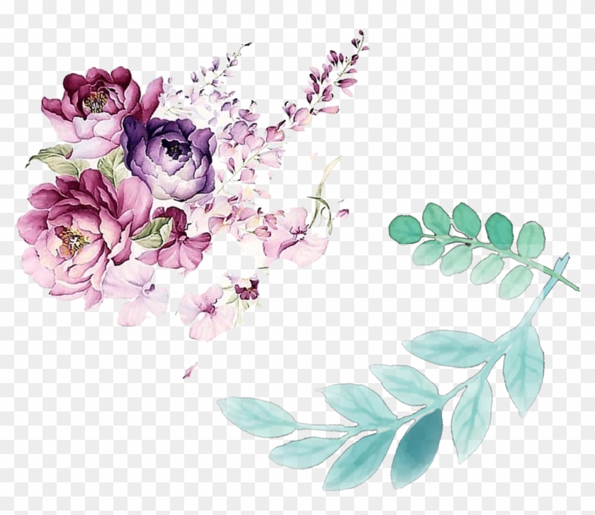 Floral Design Watercolor Painting Flower - Transparent Flower Watercolor Png #825631