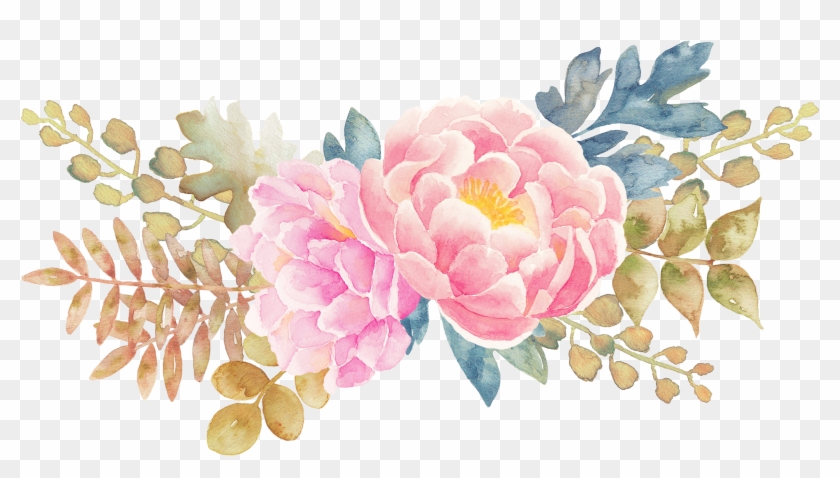 Flower Watercolor Painting - Flores Aquarela Png #825645
