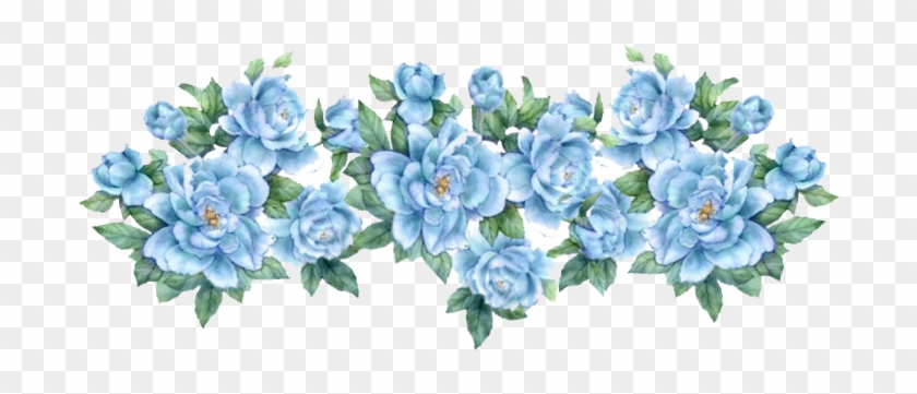 Free Vintage Flower Graphics Vintage Flower Paper Vintage - Blue Vintage Flower Png #825646