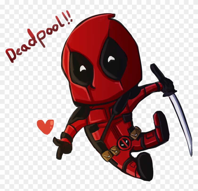 Chibi Deadpool By Bluestripedrenulian Chibi Deadpool - Deadpool Chibi Png #825695