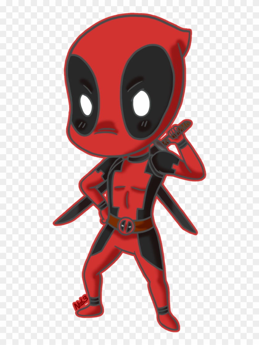 Chibi Deadpool Commission By ~theartslave On Deviantart - Deadpool Chibi Png #825698