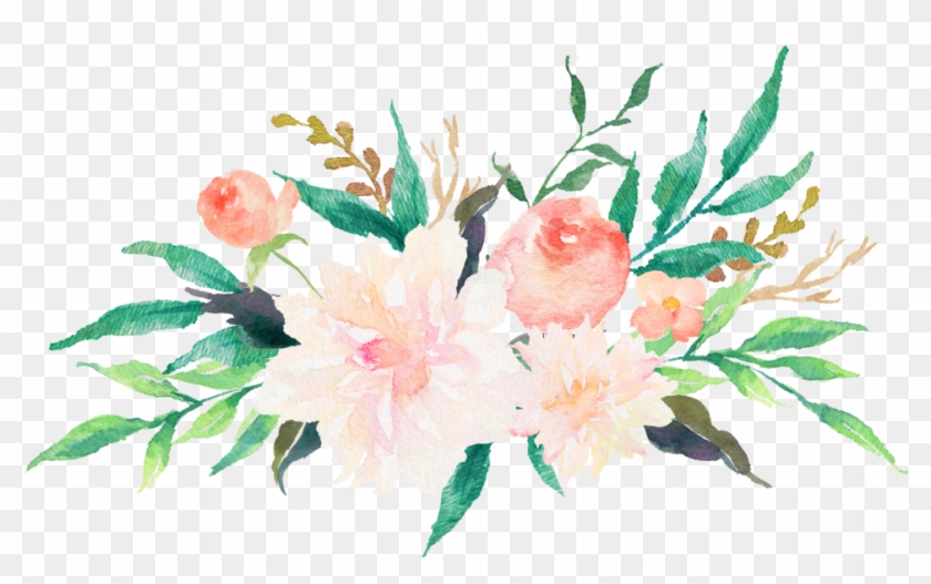 T-shirt Watercolor Painting Logo Flower - Pastel Watercolor Flowers #825718