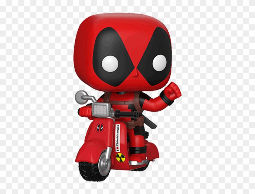 Deadpool Playtime With Scooter Pop Vinyl Figure - Funko Deadpool Scooter #825725