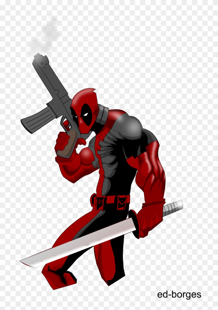 Deadpool - Desenho Do Deadpool Colorido #825760