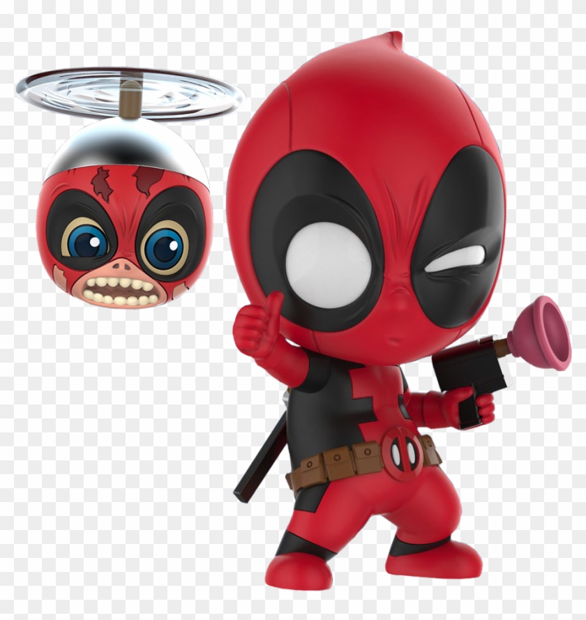 Deadpool With Headpool Cosbaby Hot Toys Bobble Head - Deadpool #825784