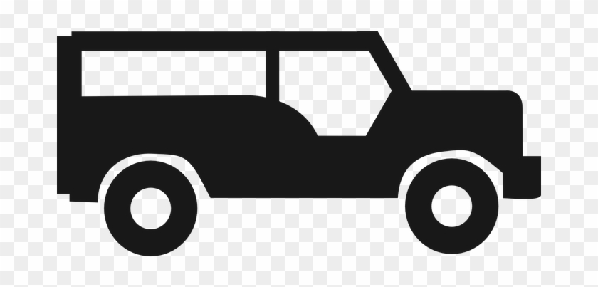 Jeep, Silhouette, Symbol, Black, Icon - Jeepney Black And White #825887