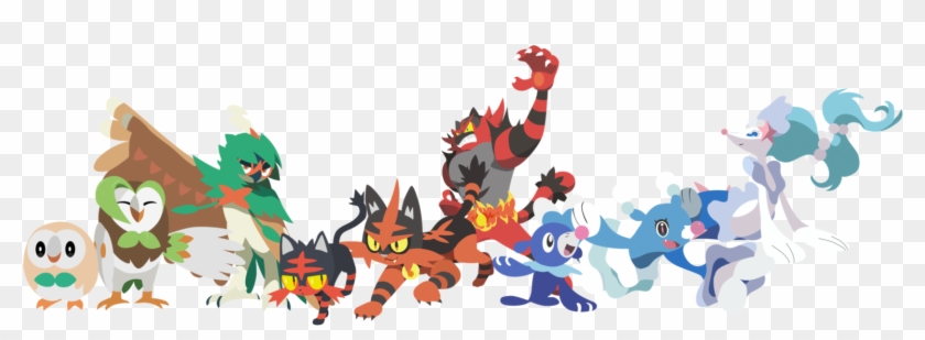 Pokemon Sun Starters Evolutions #825993