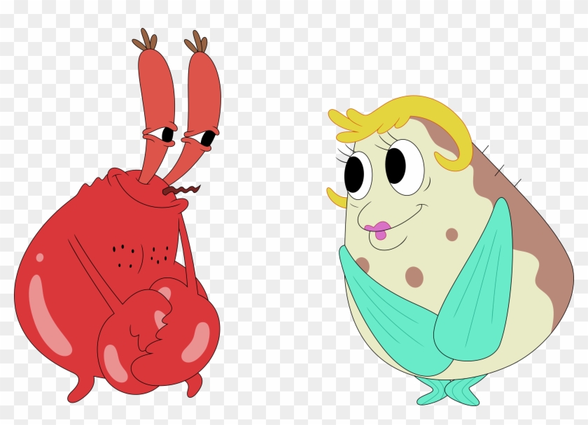 They Make A Cute Naked Couple By Porygon2z - Mr Krabs And Mrs Puff #826030
