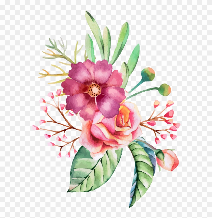 Watercolour Flowers Wedding Invitation Watercolor Painting - Believe In Yourself 2017-2018 Weekly Planner: Cute #826060
