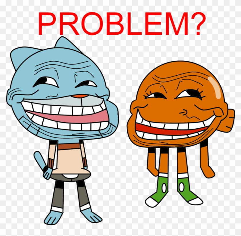 Krabs Clip Art Line - Amazing World Of Gumball Troll Face #826066