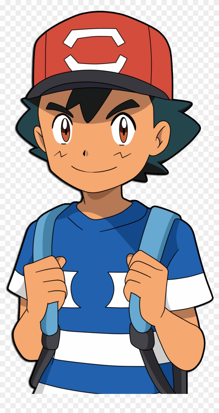 Satoshi/ash Sun And Moon Anime By Waitochan - Ash Sun And Moon - Free  Transparent PNG Clipart Images Download