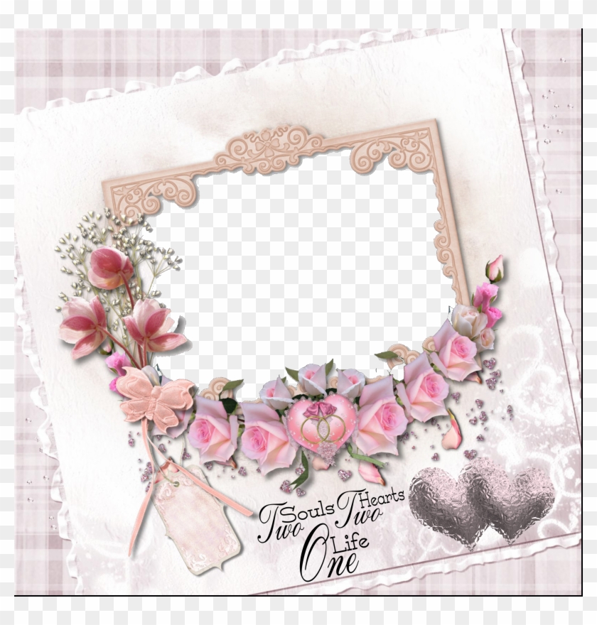 Pink And White Wedding Quickpage - Flower Frames For Photoshop #826248
