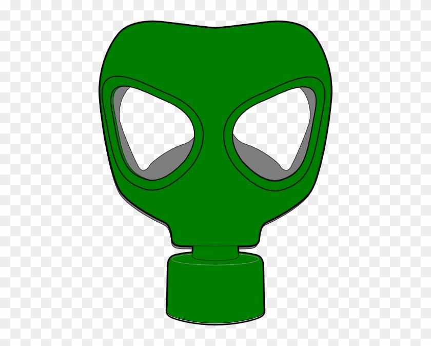 Gas Mask Clipart Green - Oxygen Mask Clip Art #826304