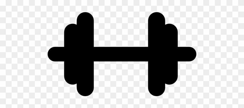Gym Transparent Image - Dumbbell Silhouette Png #826500