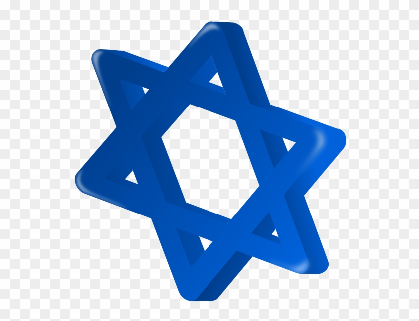 Hanukkah - Clipart - Estrella De David Azul Png #826533