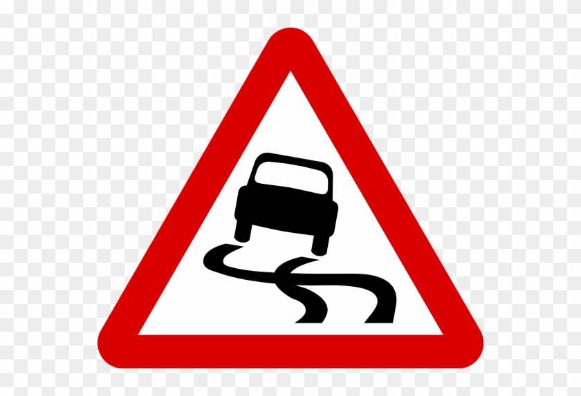 Singapore Road Signs - Road Signs Slippery Road #826550
