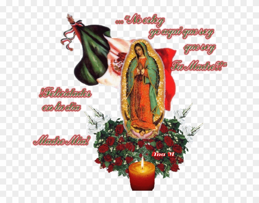 Queridos Amigos, Hoy Celebra La Iglesia A Ntra, Sra, - Virgen De Guadalupe - Mexican Flag Oval Ornament #826574
