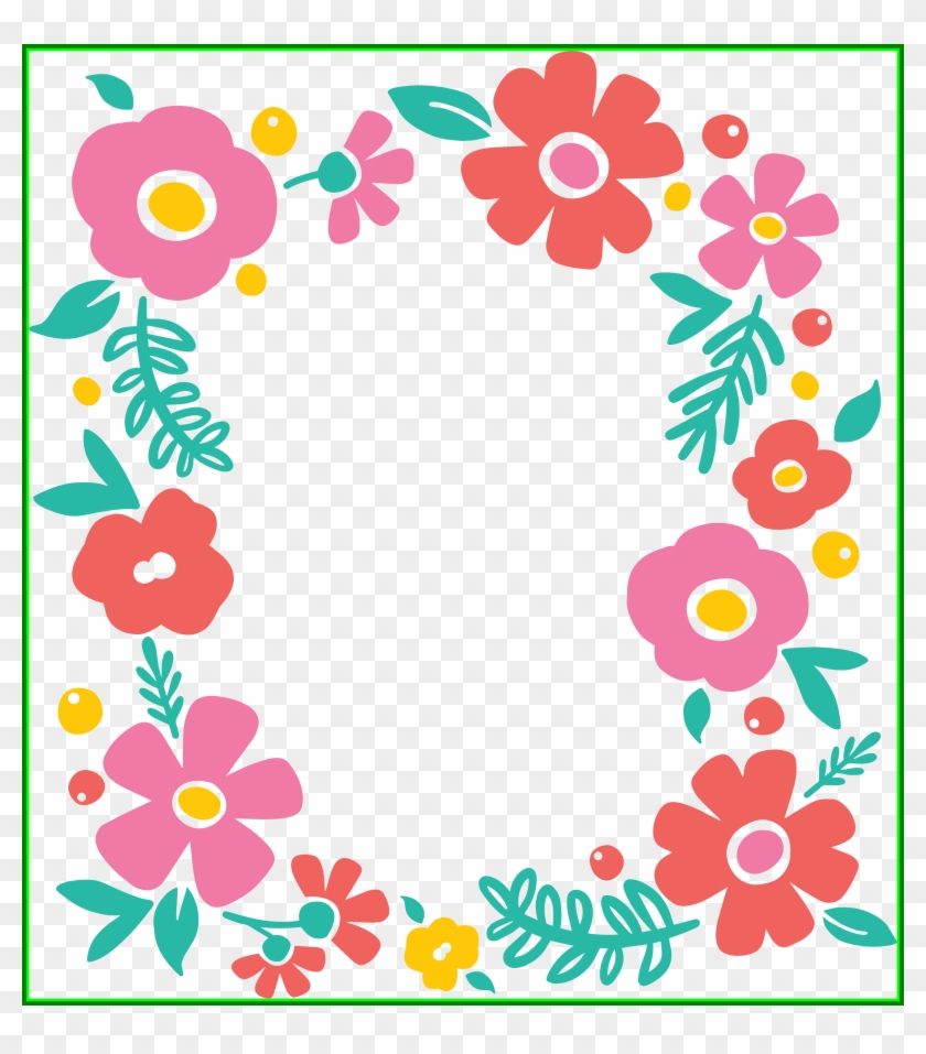 Download Fascinating Svg Flower Cut File For Silhouette Or Cricut Flower Border Svg Free Transparent Png Clipart Images Download