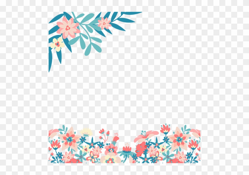 Blue Pink Flowers Background Transparent Png Svg Vector - Flores Azul E Rosa Png #826606