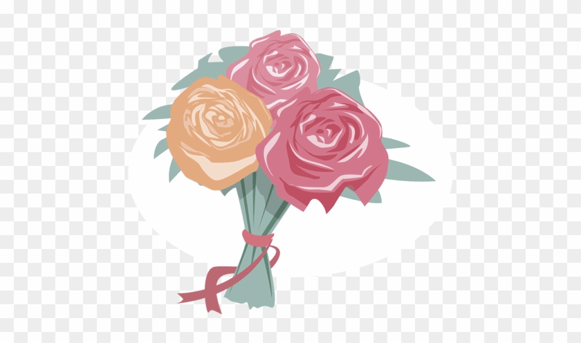 Flowers Bouquet Wedding Romance Transparent Png - Ramo De Novia Dibujo Png #826621