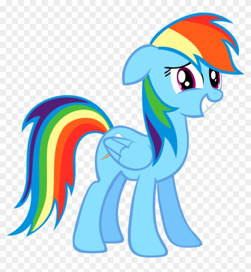 Rainbowdash Is Nervous - Sonic And Rainbow Dash #826691