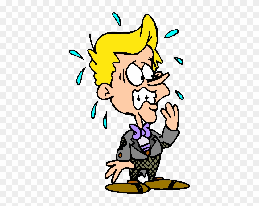 Nerves Clipart Afraid - Nervous Clipart #826699