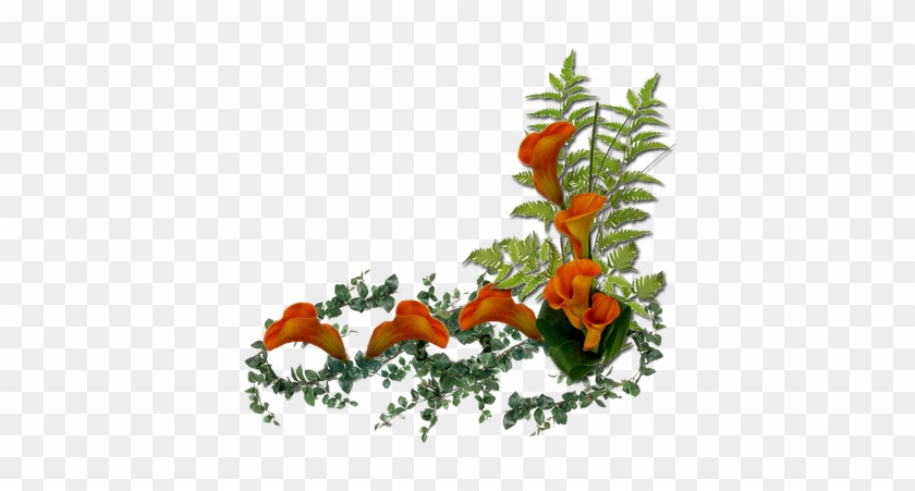 Уголки Цветочные И Не Только - Orange Flowers #826703