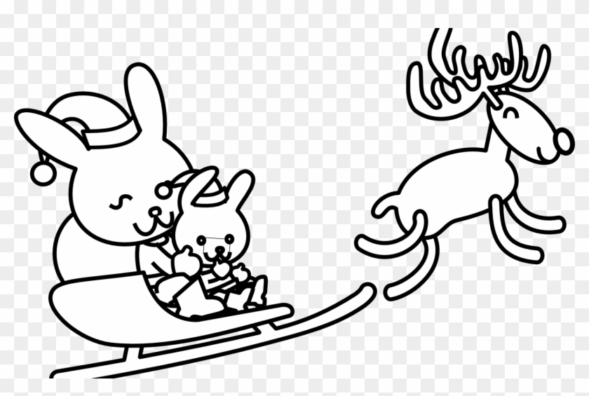 Coloring For Kids Christmas Clip Art Of Black And White - Coloring Book #826709