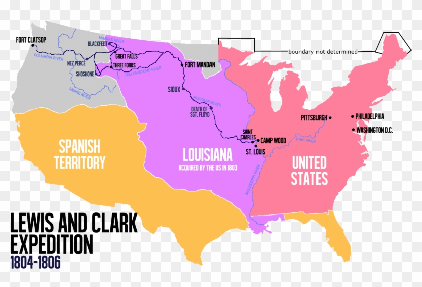 Route Of The Expedition - Lewis And Clark Route #826944
