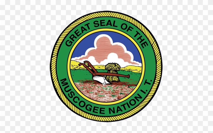 Great Seal Of The Muscogee Nation I - Muscogee Creek Indian Flag #827001