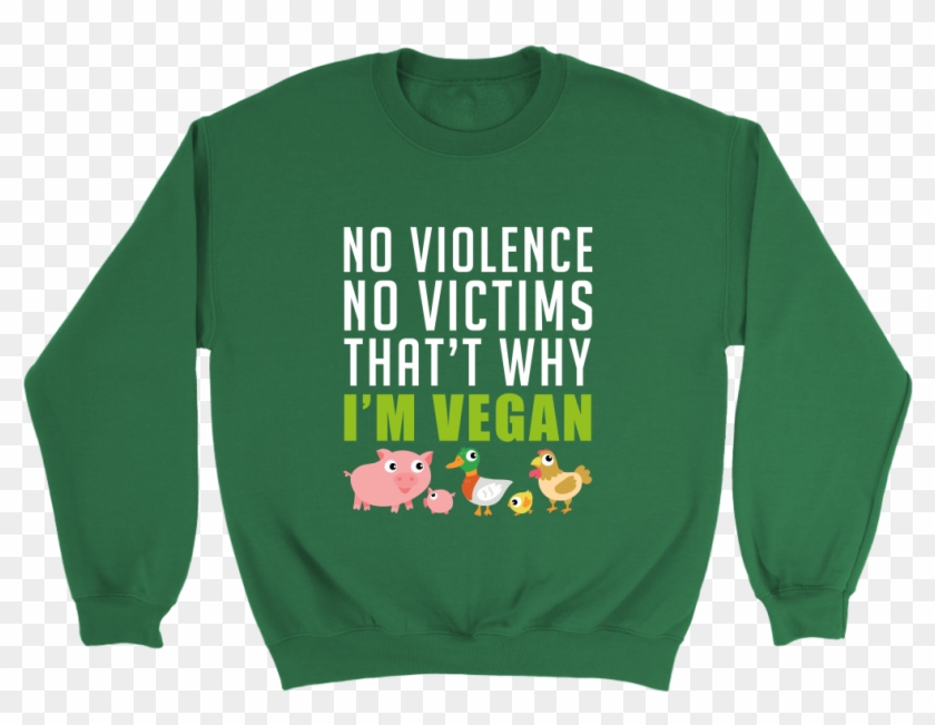No Violence No Victims That's Why I'm Vegan - Feminist Af Sweatshirt Feminism Sweater With Flowers #827018