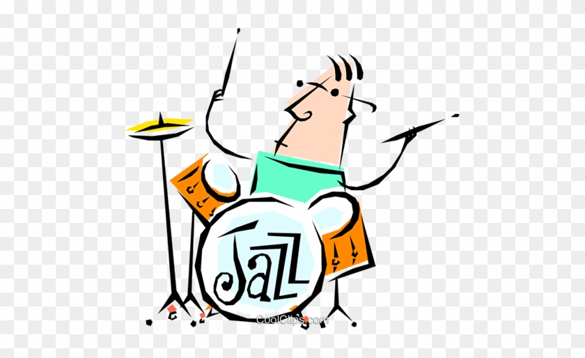 Cool Jazz Drummer - Clip Art #827090