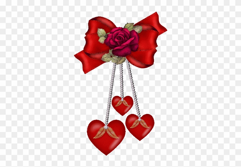 3 Ruby Red Hearts Dangling Together - María Elena Lope Beautiful Frames Pinterest Corazón #827104