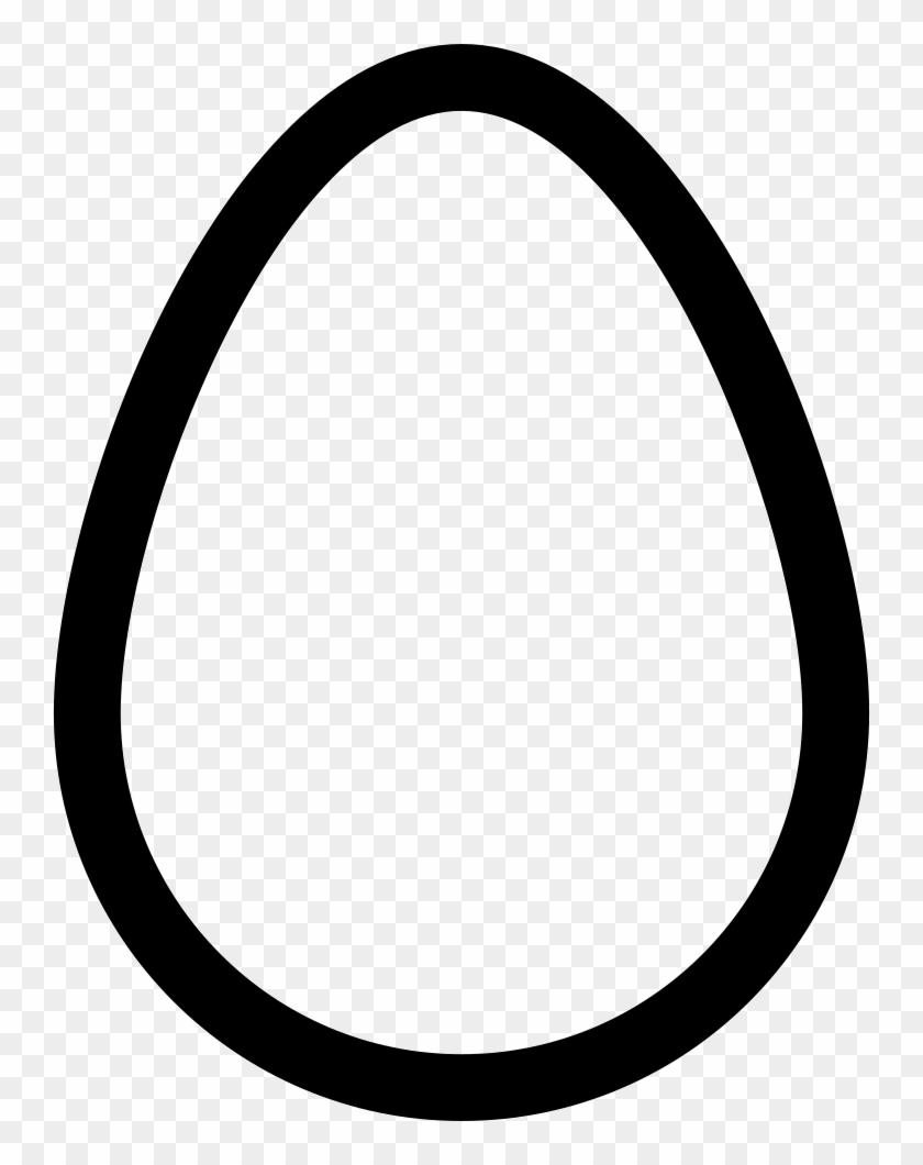 Egg Outline Comments - Black And White Raindrop Clipart #827110
