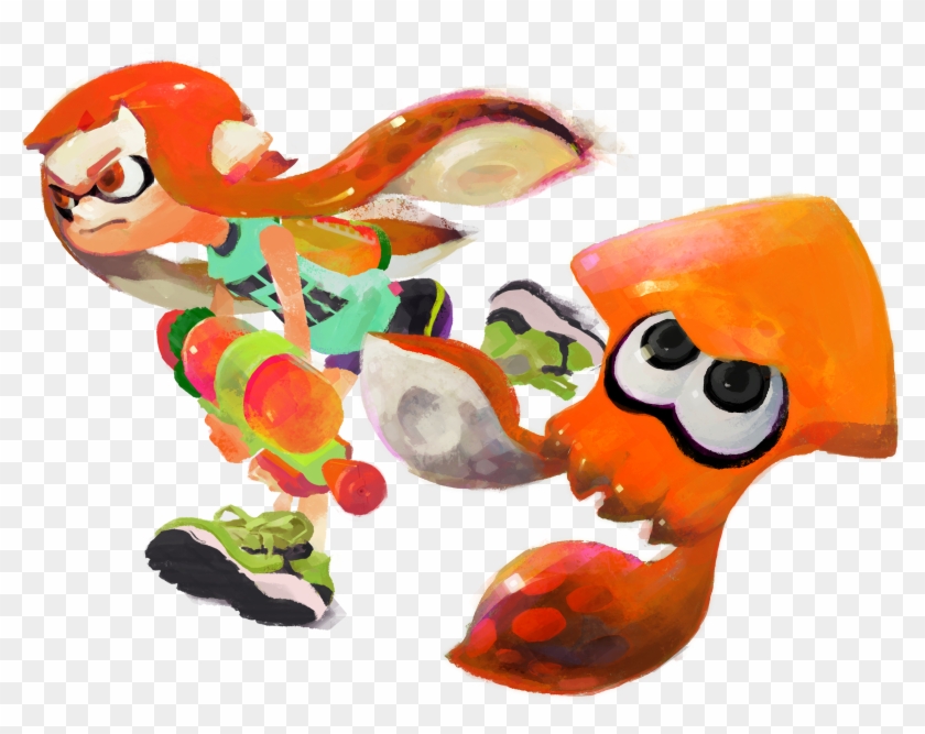 Beowulf And Annie Are Squids - Splatoon Spline Shooter Orange Water Gun #827152