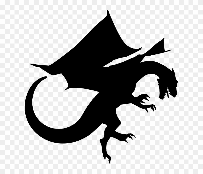 Dragón - Dragon Silhouette Png #827188