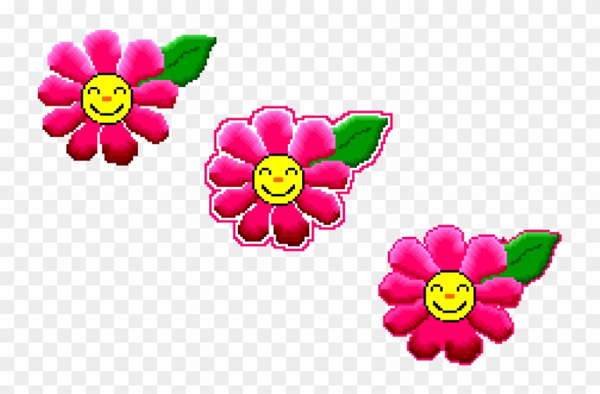 Pin Flower Face Clip Art - Emoticon #827198