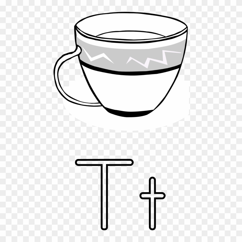 Free Letra T De Taza - Tea Cup Clip Art #827202