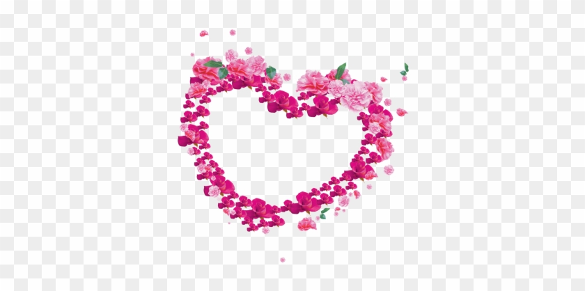 Flower Heart, Flower, Frame, Pink Png And Vector - Flower #827374
