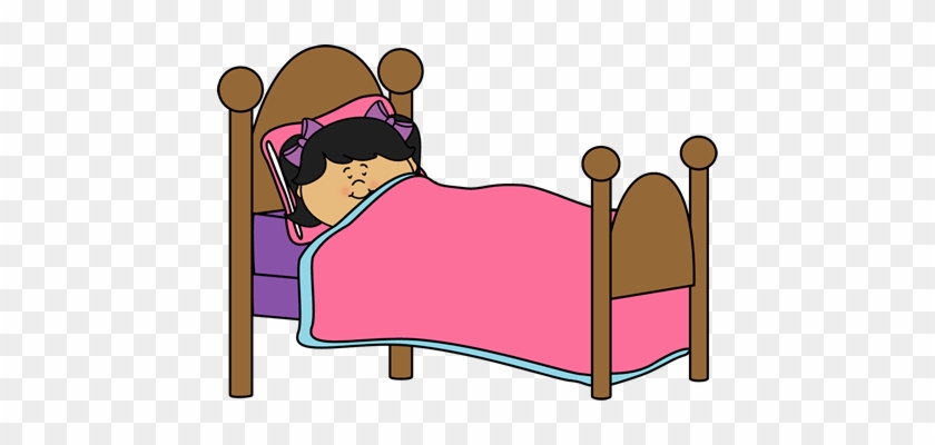 Bedroom Clipart - Girl Sleeping Clipart #827426